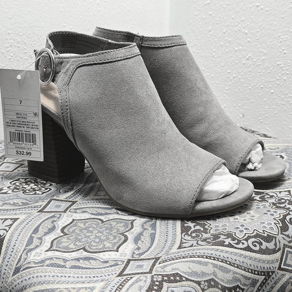 A New day Women's Taupe Heeled Boots